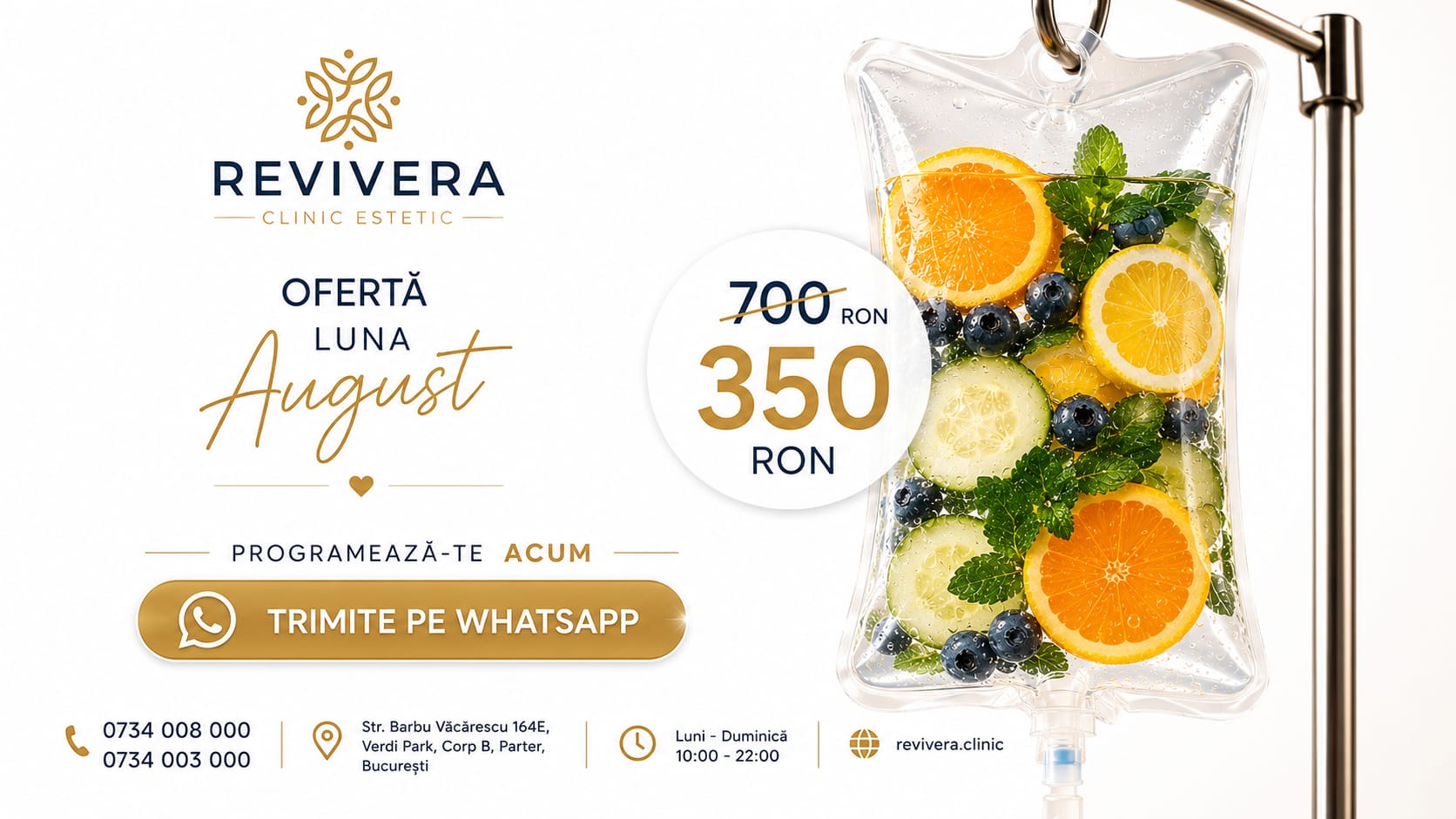 Oferta lunii August — August Refresh Energie & Hidratare IV, 50% reducere